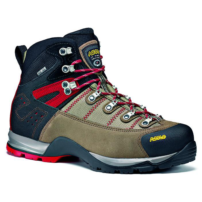Asolo Fugitive Gtx Medium Width Mens Hiking Boots Sale Canada Brown/Blue/Red (Ca-2405817)